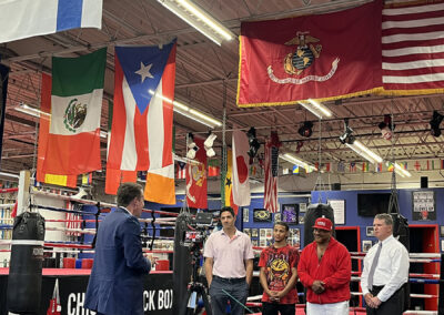 Joseph Chisholm interviewed by News 12 CT just before his second-ever pro fight on Saturday, September 7 at Foxwoods Resort Casino.